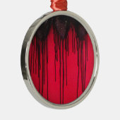 Love Bleeds Black Metalen Ornament (Rechts)