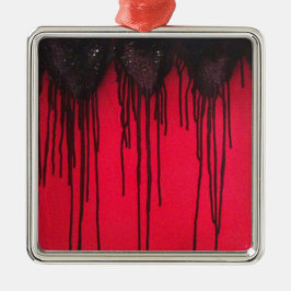 Love Bleeds Black Metalen Ornament