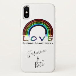 Love Blends Beautiful, kleurrijke regenboog Case-Mate iPhone Case