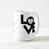 Love blk koffie mok 15oz (Voorkant rechts)