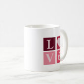 LOVE Block Heart Mok (Voorkant rechts)