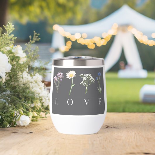 LOVE Bloem – Romantische Botanische Print (Bruiloft (Gedraaid) )