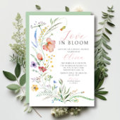 Love-Bloom Bridal Shower Invitation Kaart