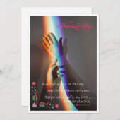 Love Bloom Valantine Day Card Feestdagenkaart (Voorkant / Achterkant)