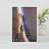 Love Bloom Valantine Day Card Feestdagenkaart (Staand voorkant)