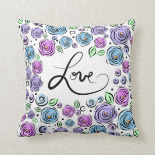 Love Blooms - Lavender Kussen