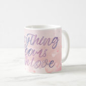 Love Blooms Pastel Heart Mug Koffiemok (Voorkant rechts)