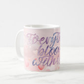 Love Blooms Pastel Heart Mug Koffiemok (Voorkant links)