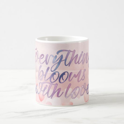 Love Blooms Pastel Heart Mug Koffiemok (Center)