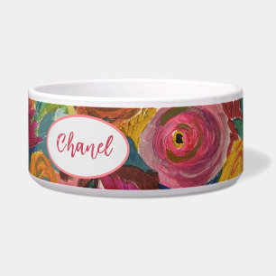 "Love Blooms" Pet Bowl Voerbakje