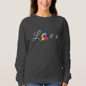 Love Blooms Rainbow Roos Trui (Voorkant)