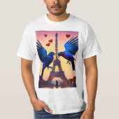 Love Blooms: Valentijnsdag T-shirt (Voorkant)