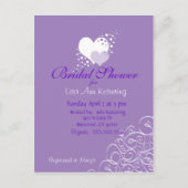 Love Blossom Uitnodiging Briefkaart (Voorkant)