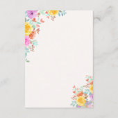 Love Blossoms in Spring Wedding Informatiekaartje (Achterkant)