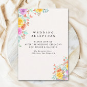 Love Blossoms in Spring Wedding Informatiekaartje