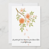 Love blossoms like spring petals. kaart (Voorkant)