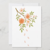 Love blossoms like spring petals. kaart (Achterkant)