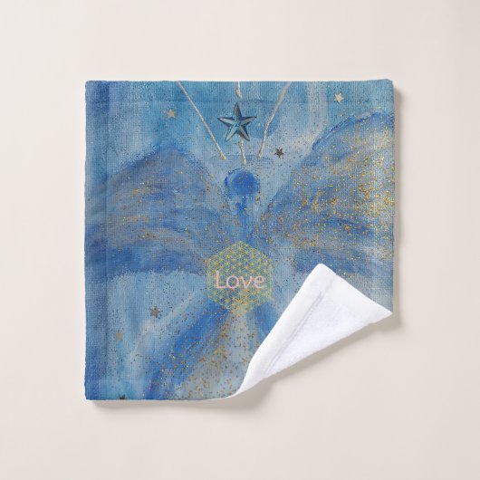 Love Blue Angel  Bad Handdoek (Wasdoekje)
