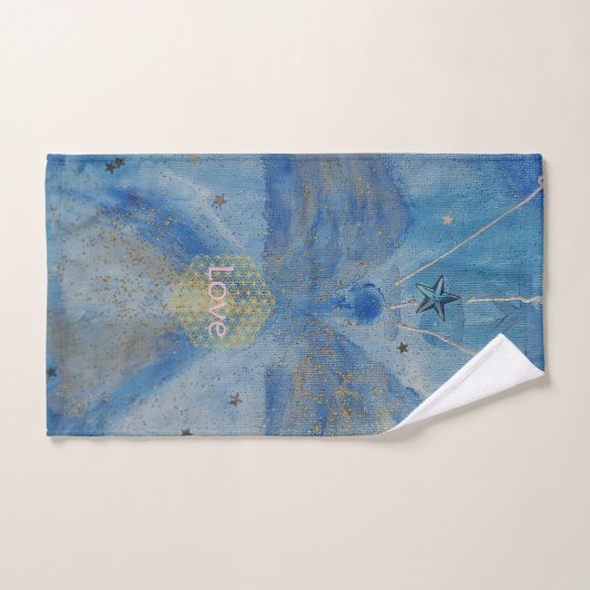 Love Blue Angel  Bad Handdoek (Handdoek)