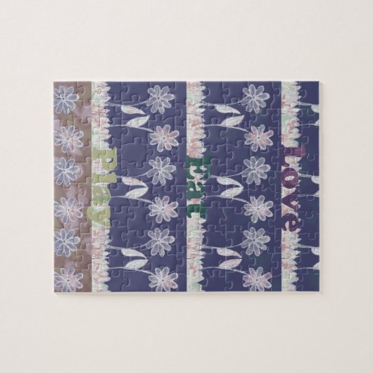 Love Blue Baby shower kleuren.png Legpuzzel (Horizontaal)