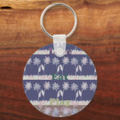 Love Blue Baby shower kleuren.png Sleutelhanger (Voorkant)