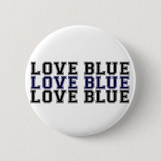 Love Blue Ronde Button 5,7 Cm