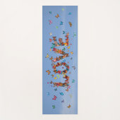 LOVE Blue Sky Butterflies | Inspirational Hope Joy Yogamat (Voorkant)
