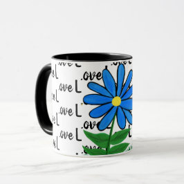 Love Blue Yellow Daisy Mok