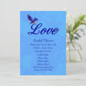 Love Bluebird Vrijgezellenfeest Kaart (Staand voorkant)