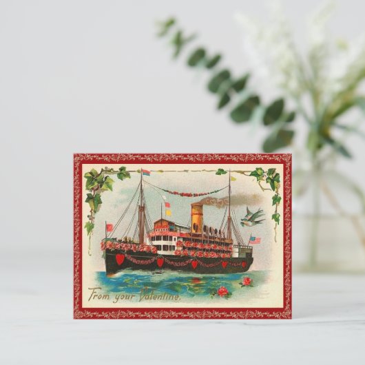 Love Boat Valentijn Briefkaart (Staand voorkant)
