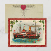 Love Boat Valentijn Briefkaart (Voorkant / Achterkant)