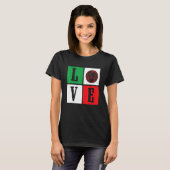 Love Bocce Italy Bocce Ball T-shirt (Voorkant volledig)