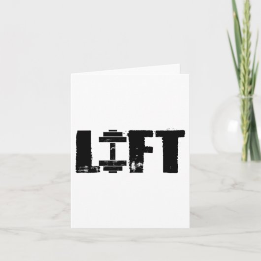 Love Bodybuilding Men Shirt Muscle Lovers For Wome Kaart (Voorkant)