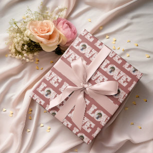 Love Boho Rainbow Photo Wrapping Paper Cadeaupapier