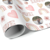 Love Boho Regenboog Foto Inpakpapier (Rol Hoek)