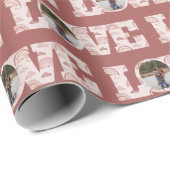 Love Boho Regenboog Foto Inpakpapier (Rol Hoek)