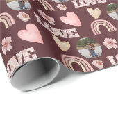 Love Boho Regenboog Foto Inpakpapier (Rol Hoek)