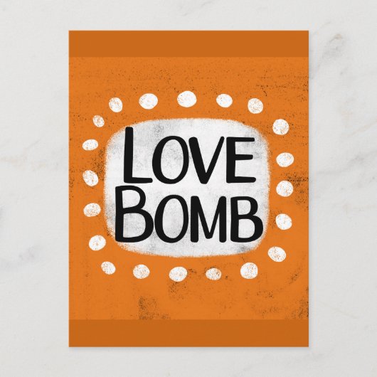 Love Bomb Briefkaart (Voorkant)