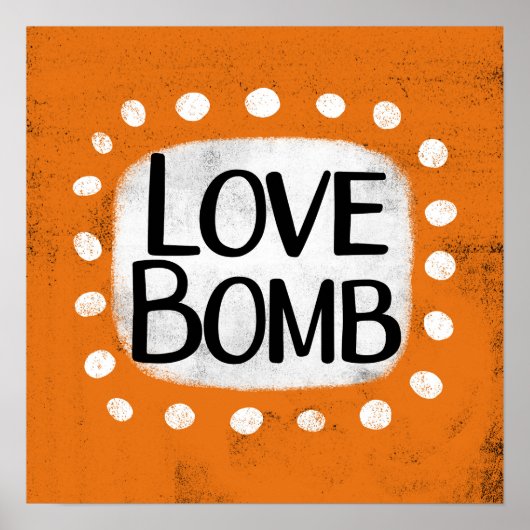Love Bomb Poster Wall Art (Voorkant)