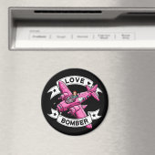 Love Bomber Pilot Pink Magneet (Insitu (Vaatwasser))