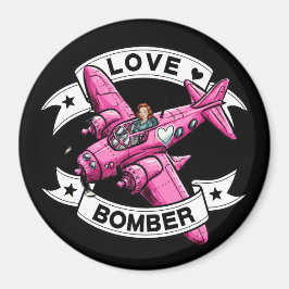 Love Bomber Pilot Pink Magneet