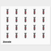 Love Bomber Ronde Sticker (Vel)