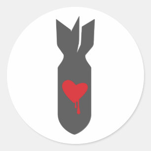 Love Bomber Ronde Sticker