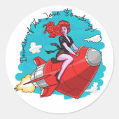 Love Bombing Ronde Sticker (Voorkant)