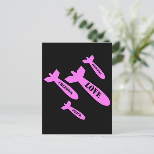 Love Bombs Briefkaart (Staand voorkant)