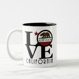 LOVE Bonny Doon California 11oz Tweekleurige Koffiemok