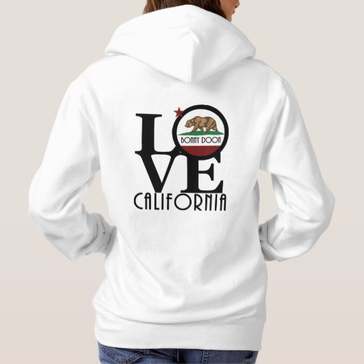 LOVE Bonny Doon California (achterafdruk) Hoodie (Achterkant)