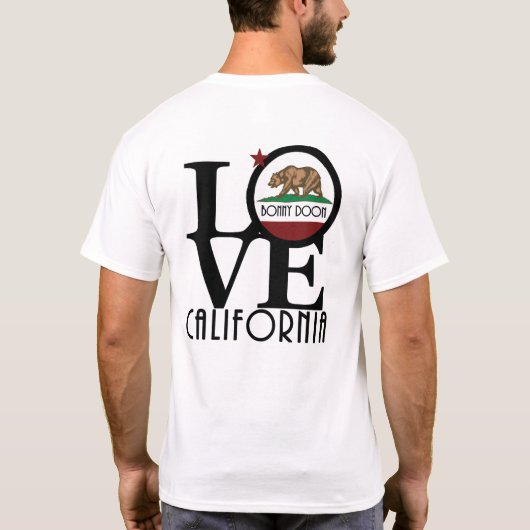 LOVE Bonny Doon California (achterafdruk) T-shirt (Achterkant)