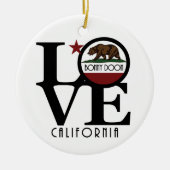 LOVE Bonny Doon California Keramisch Ornament (Voorkant)