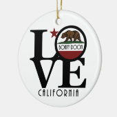 LOVE Bonny Doon California Keramisch Ornament (Links)